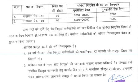 Chhattisgarh State Marketing Corporation Limited Raipur Ask to Apply CSMCL Recruitment 2022 Apply form 05 Assistant Grade Vacancy through asktoapply.com