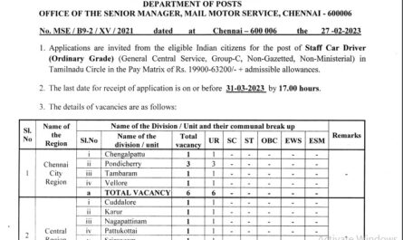 Department of Posts Recruitment Ask to Apply India Post Bharti 2022 for Staff Car Driver Vacancy Form through asktoapply.net