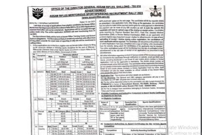 Assam Rifles Recruitment Ask to Apply Assam Rifles Bharti 2022 for Rifleman Vacancy Form through asktoapply.net latest govt job in india