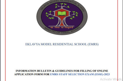Eklavya Model Residential School Ask to Apply EMRS Recruitment 2023 Apply form 34480 School Staff Vacancy through asktoapply.net