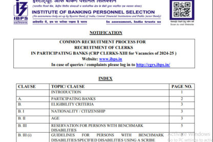 Institute of Banking Personnel Selection Recruitment Ask to Apply IBPS Bharti 2022 for Clerk Vacancy Form through asktoapply.net