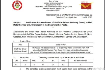 India Post Office Recruitment Ask to Apply India Post Office Bharti 2022 for Driver Vacancy Form through asktoapply.net latest govt job
